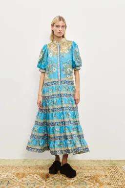 Alemais Cassie Tiered Midi Dress- 4 for rent on The Volte - image 1