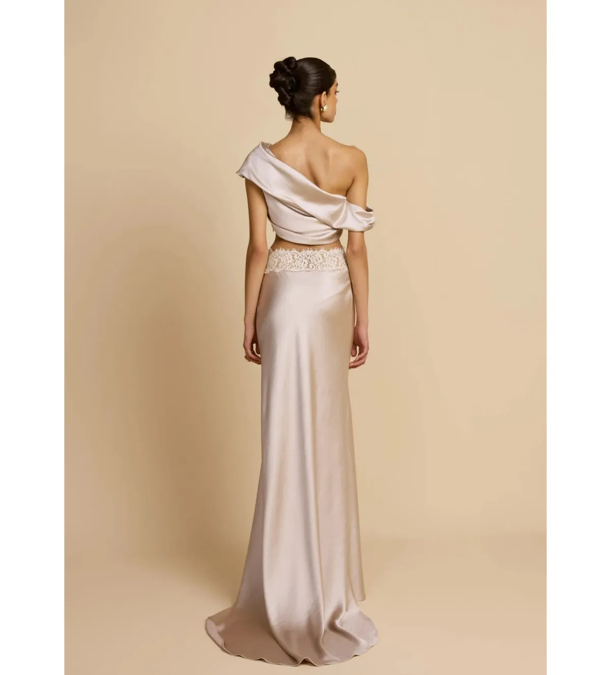 Arcina Ori Anaya Top and Maxi Skirt Set Oyster Size S AU 8 - Image 5