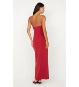 Bec & Bridge Rafi Strapless Maxi Dress in Cherry Size AU 8 for rent on The Volte - image 3