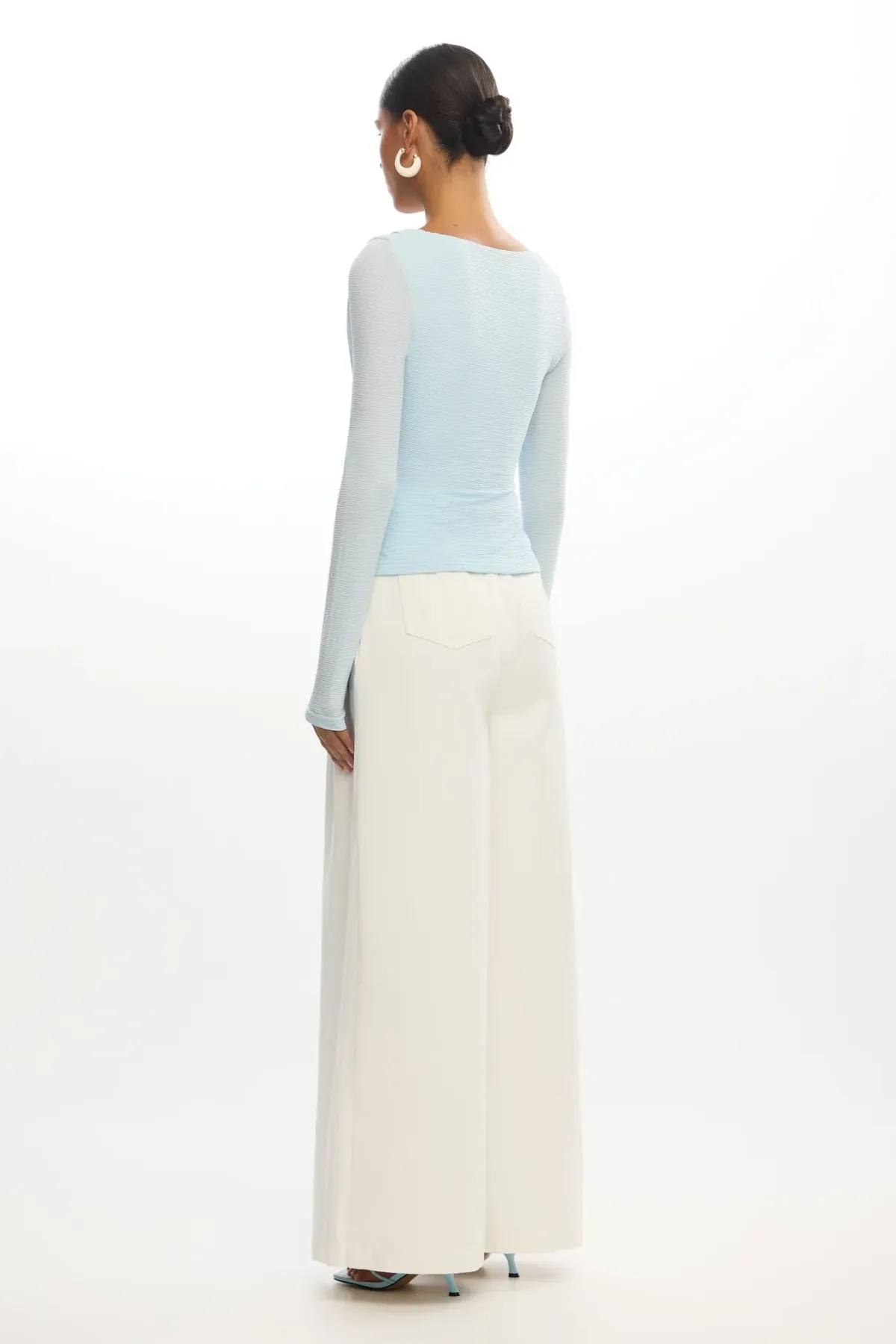 Significant Other Lex Long Sleeve Top Blue Size 8 - Image 2