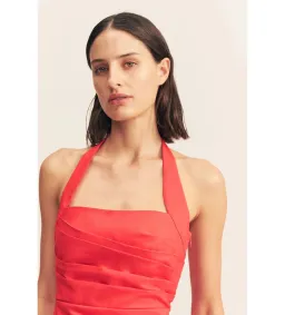 Shona Joy Lani Draped Halter Maxi Dress Chilli Size AU 14 for rent on The Volte - image 5
