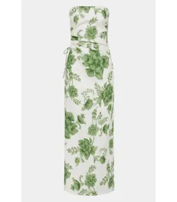 Sir the Label Gardella Strapless Midi Dress Frisa Print Size 1 / AU 8 for rent on The Volte - image 4