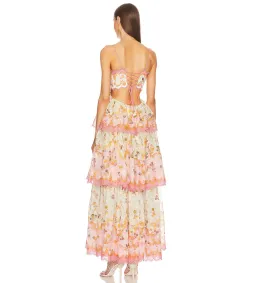 Zimmermann Laurel Frill Midi Dress Floral Size 0 AU 8 for rent on The Volte - image 5