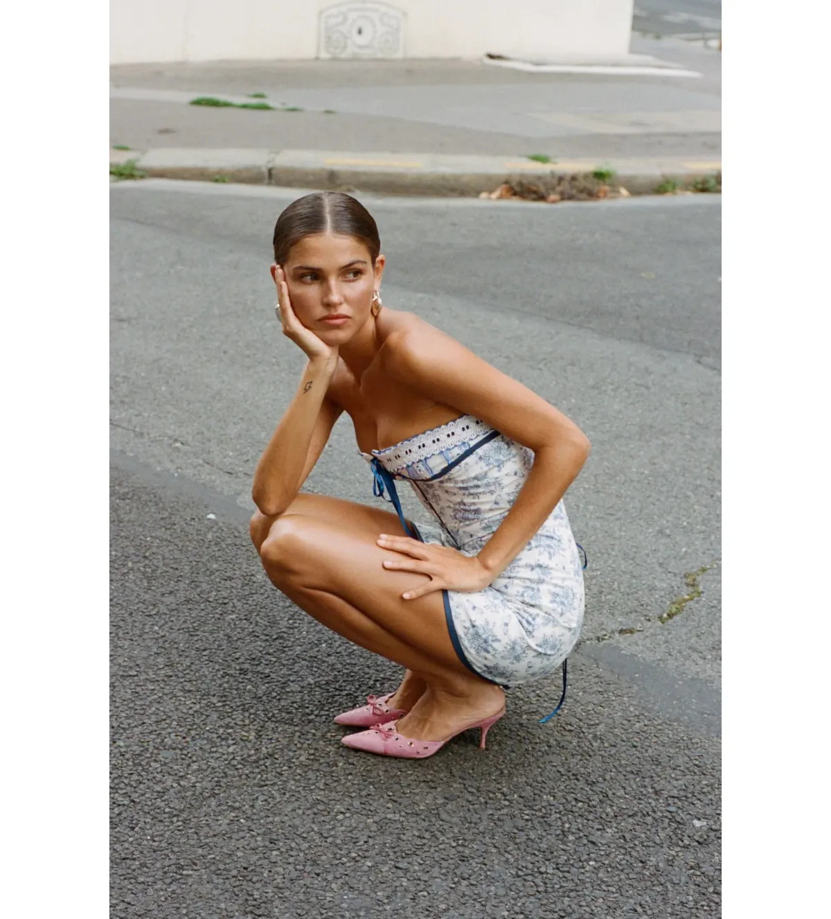 With Jean Sabrin Mini Dress Toile Papillon Size S AU 8 - Image 4