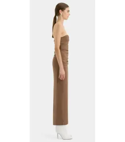 Sir the label Alba Strapless Maxi Gown in Mocha Size AU 10 for rent on The Volte - image 3