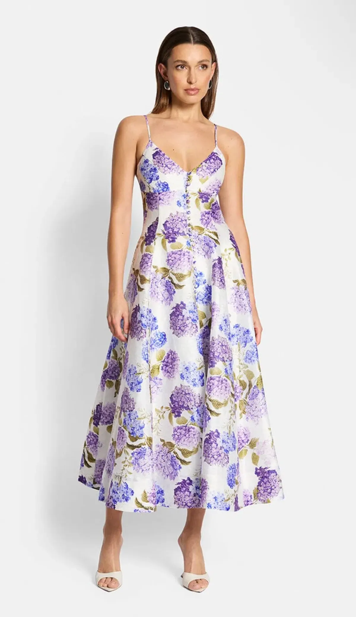 Sofia The Label Evie Midi Dress in Hydrangea Size 8 - Image 1