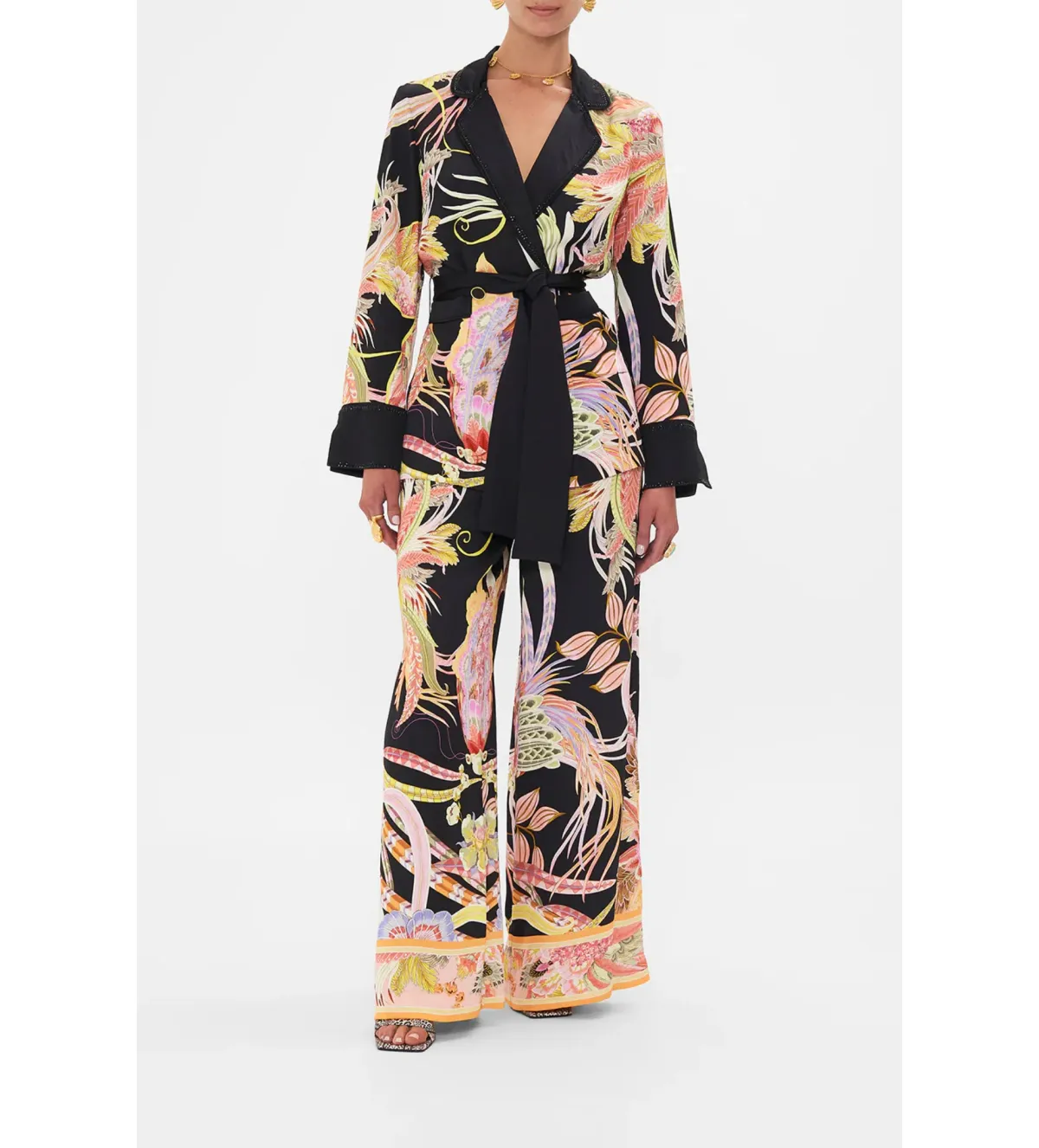 Camilla Relaxed Jacket with Hip pockets in Lady of the Moon Size S / AU 10 - Image 1