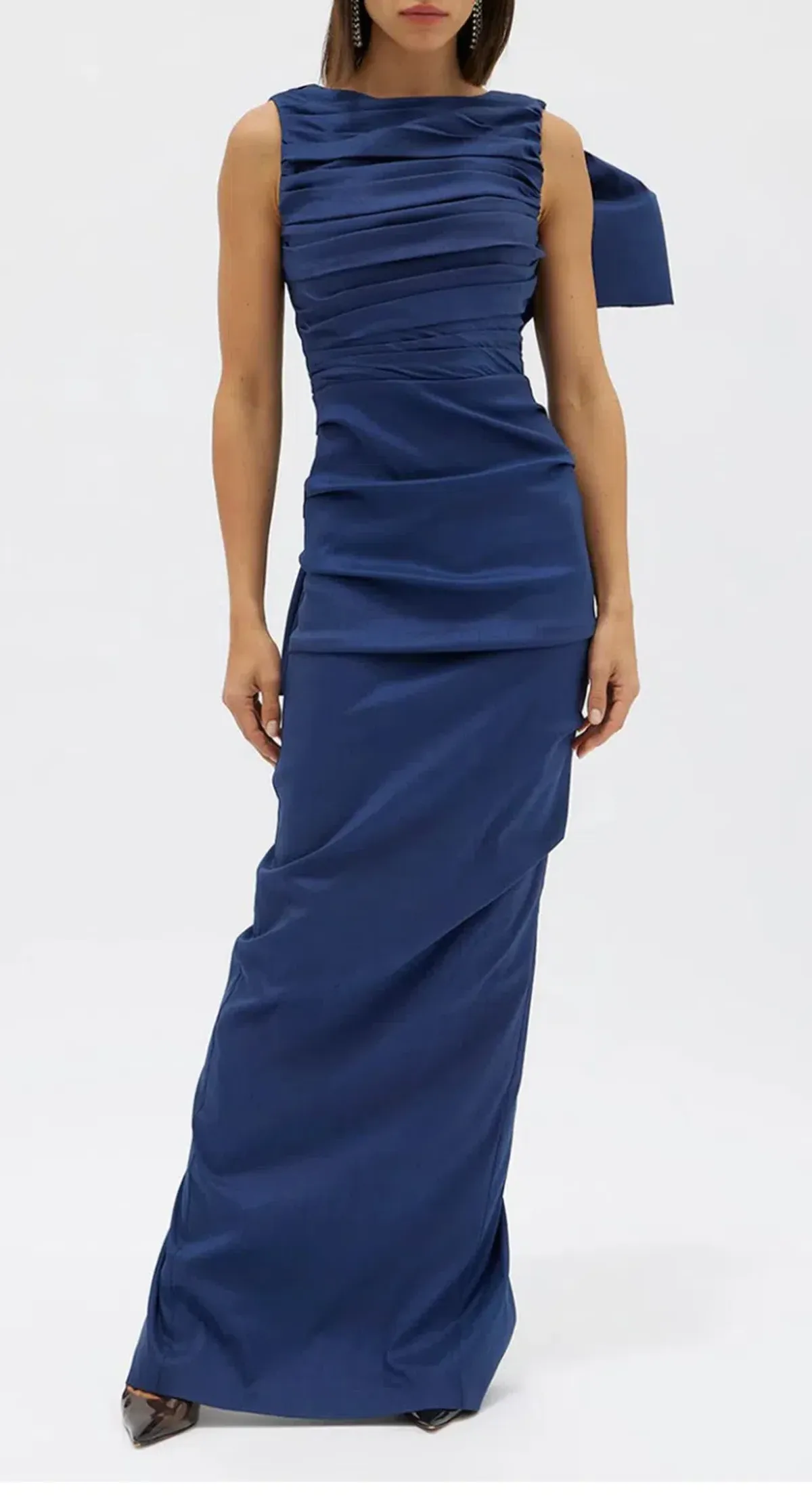 Rachel Gilbert Zora Gown in Stretch Taffeta Size 8 - Image 5