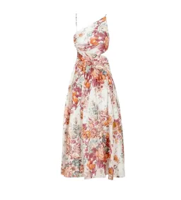 Zimmermann Pattie Asymmetric Open Back Dress in White Size AU 6 for rent on The Volte - image 4