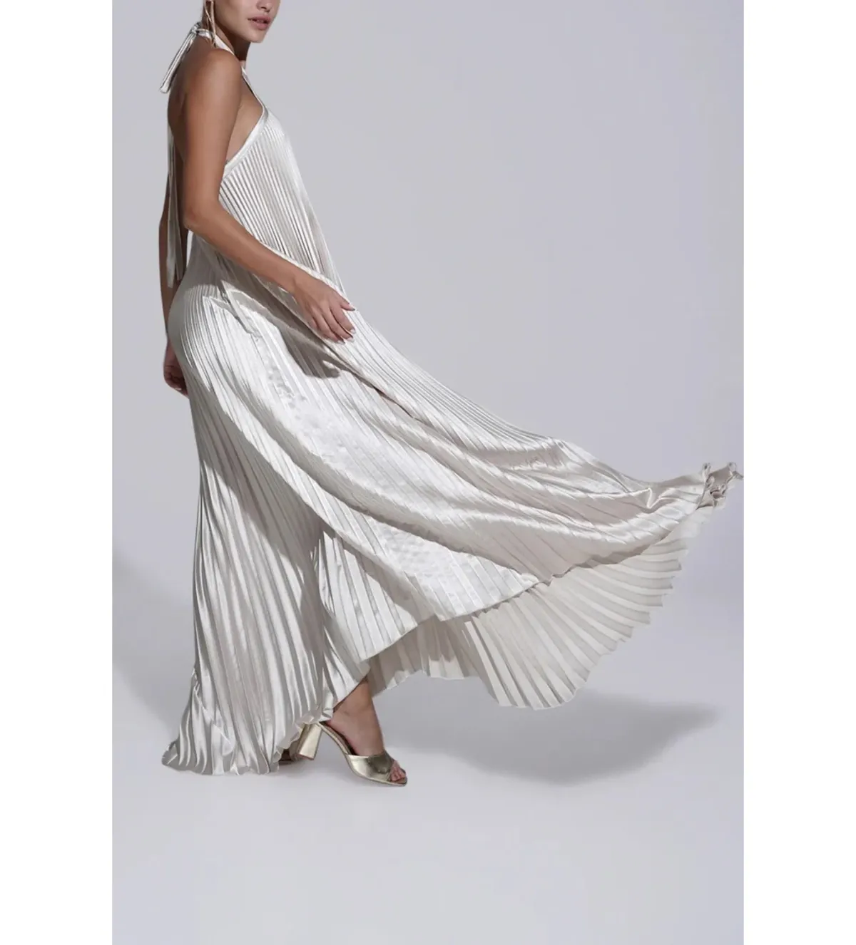 L'Idee Deesse Gown Champagne Size AU 8 - Image 3