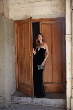 Rachel Gilbert Claudine  Maxi  Gown  In Black Size Au 6 for rent on The Volte - image 5