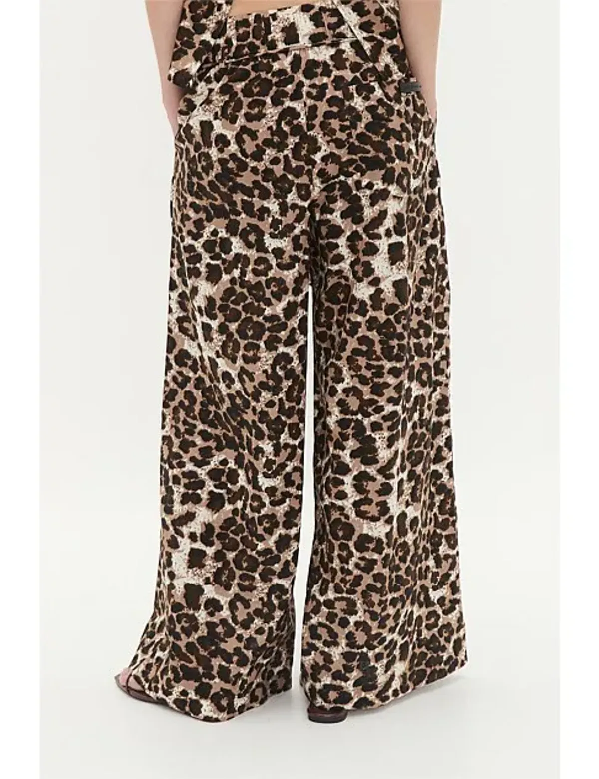 Aje Dessie Belted Relaxed Pant Animal Print Size 12 - Image 5