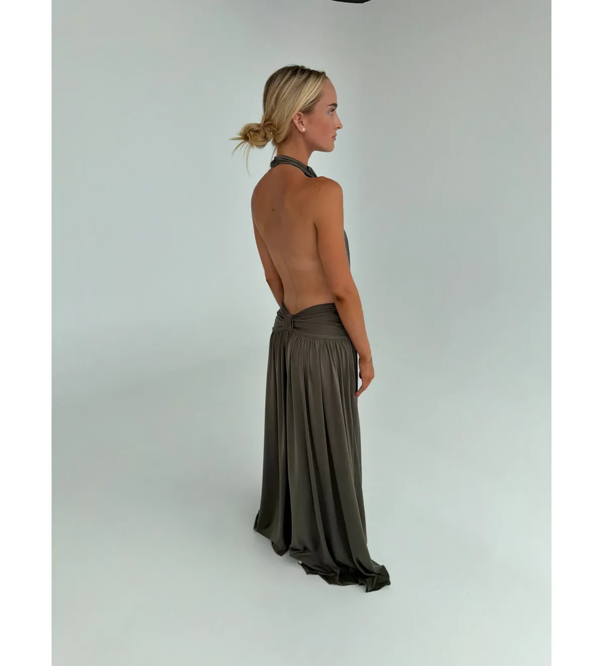 Arcina Ori Santina Maxi Dress Khaki Size XS / AU 6 - Image 2