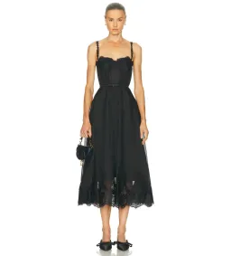 Zimmermann Hypnotic Lace Trim Gown Black Size 1 AU 10 for rent on The Volte - image 1