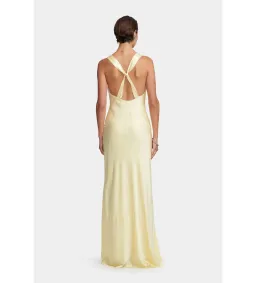 Hansel and Gretel Cameron Maxi  Dress in Butter Size AU 14 for rent on The Volte - image 3