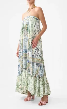 Camilla Strapless Maxi Ruffle Hem Jardim Party Size S/ AU 10 for rent on The Volte - image 2