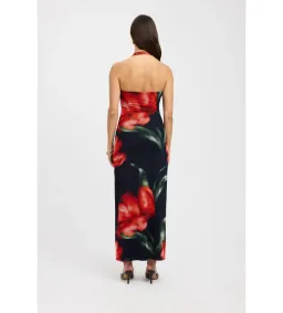 Kookai Francesca Halter Dress Navy Floral Size AU 8 for rent on The Volte - image 3