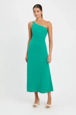 Kookai Clarisa Tie Midi Dress in Green Size AU 8 for rent on The Volte - image 1