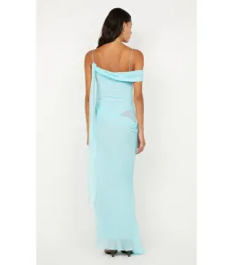 Bec & Bridge Danka Asym Maxi Dress in Turquoise Size AU 6 for rent on The Volte - image 3
