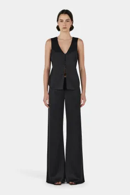 Hansel and Gretel Lane Satin Pant Black Size 10 for rent on The Volte - image 1