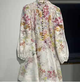 Zimmermann Natura Buttoned Mini Dress for rent on The Volte - image 11