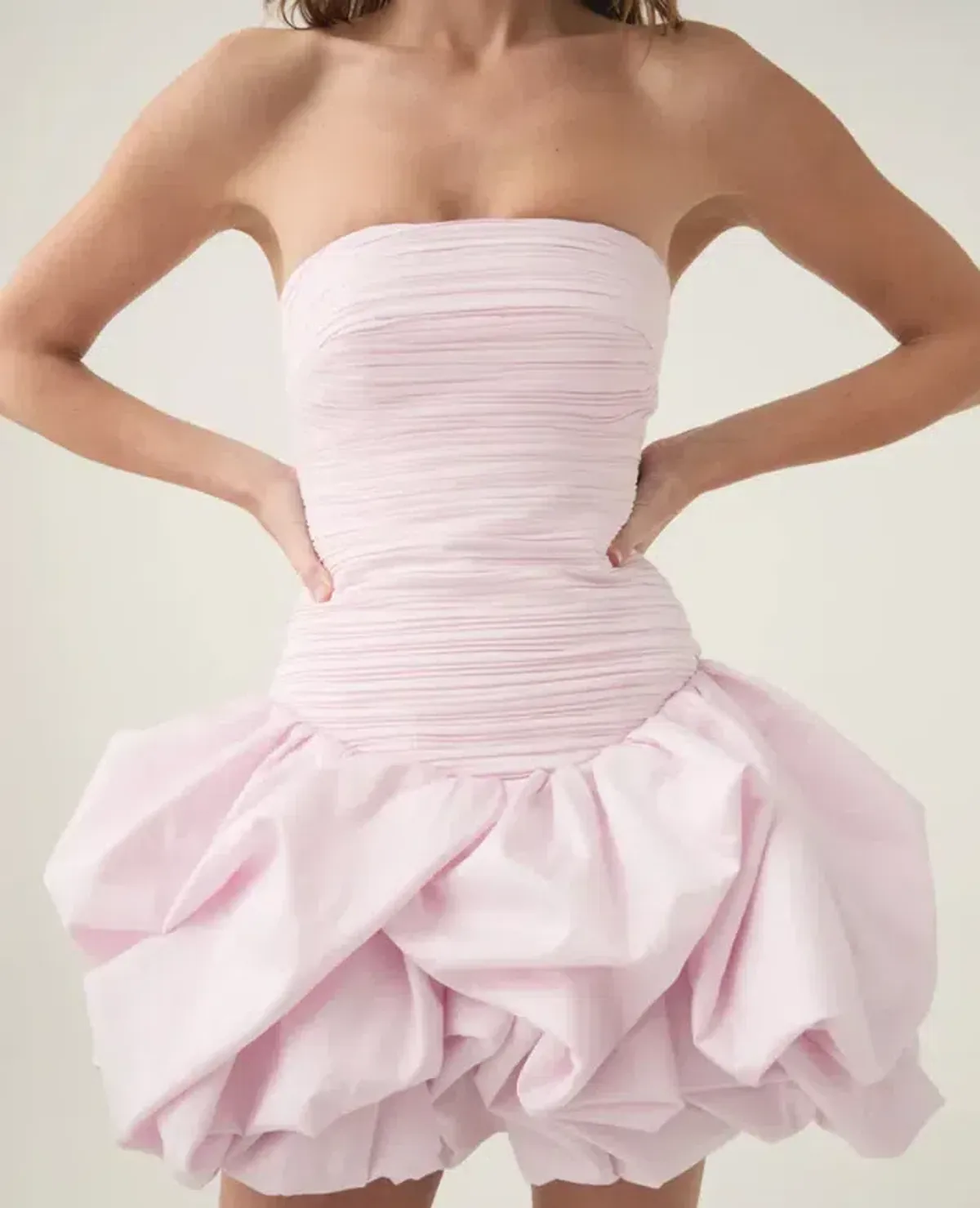 Aje Violette Bubble Hem Mini Dress in Blush Size 6 - Image 5