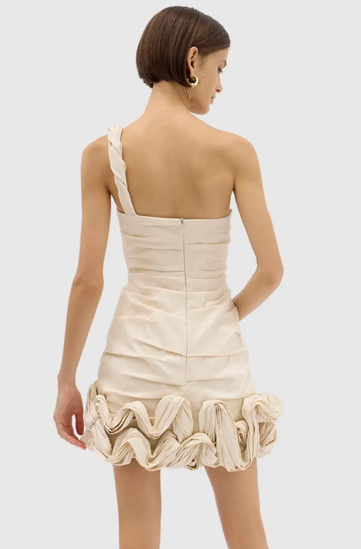 Rachel Gilbert Ochre Mini Dress Cream Size 2 / AU 10 - Image 4