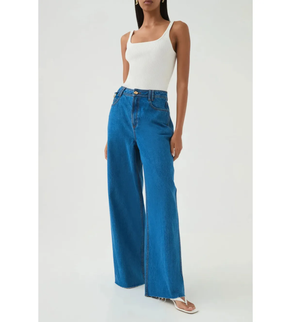 Aje Outline Denim Jeans 70's Wash Size 8  - Image 1