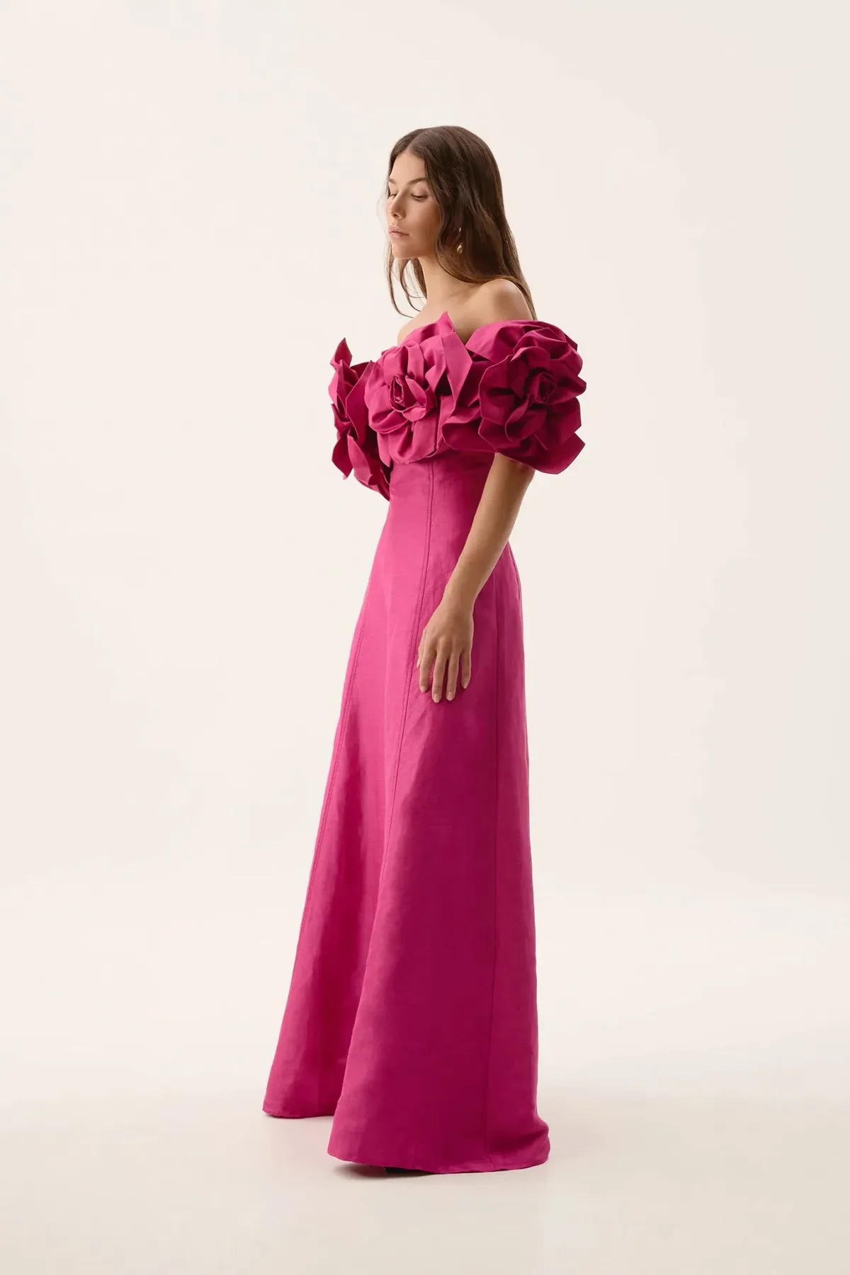 Aje Etta Gown Dress Pink Size 8 - Image 3