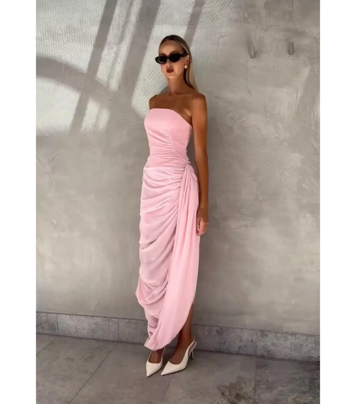 Atoir Valerie Midi Gown Vintage Pink Size AU 8 - Image 3