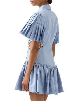 Aje Mythos Pearl Mini Dress Blue Size 8  for rent on The Volte - image 4