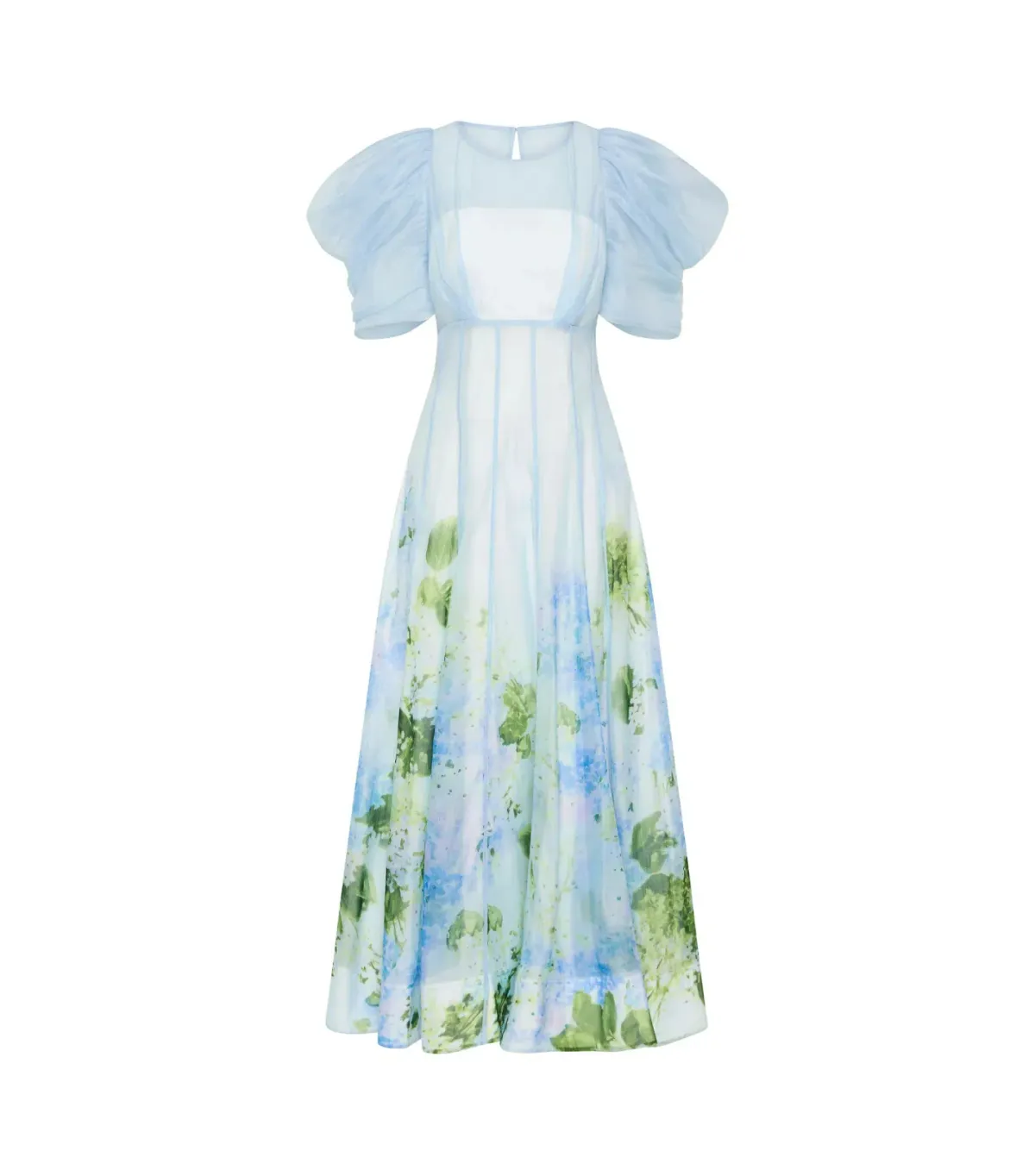Aje Clementine Midi Dress in Blue Hydrangea Size AU 10 - Image 4