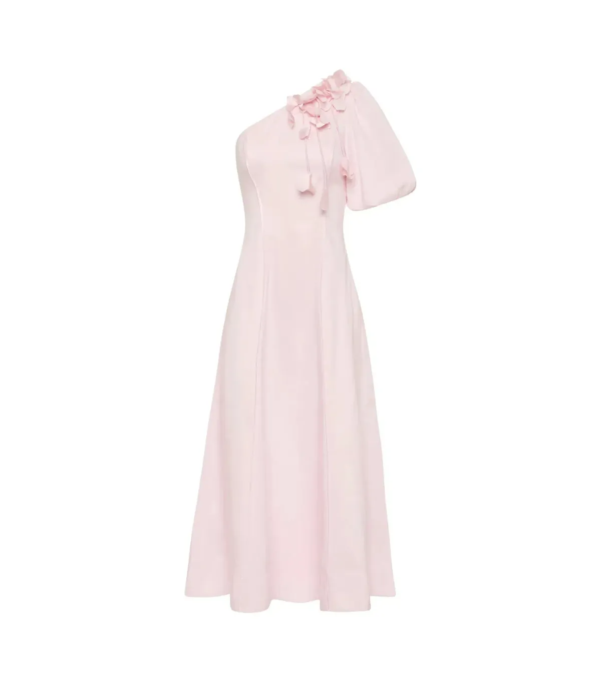 Aje Camille Midi Dress in Pastel Pink Size AU 10 - Image 4