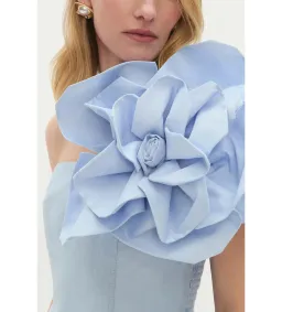 Aje Florence Mini Dress Icy Blue Size 10  for rent on The Volte - image 2