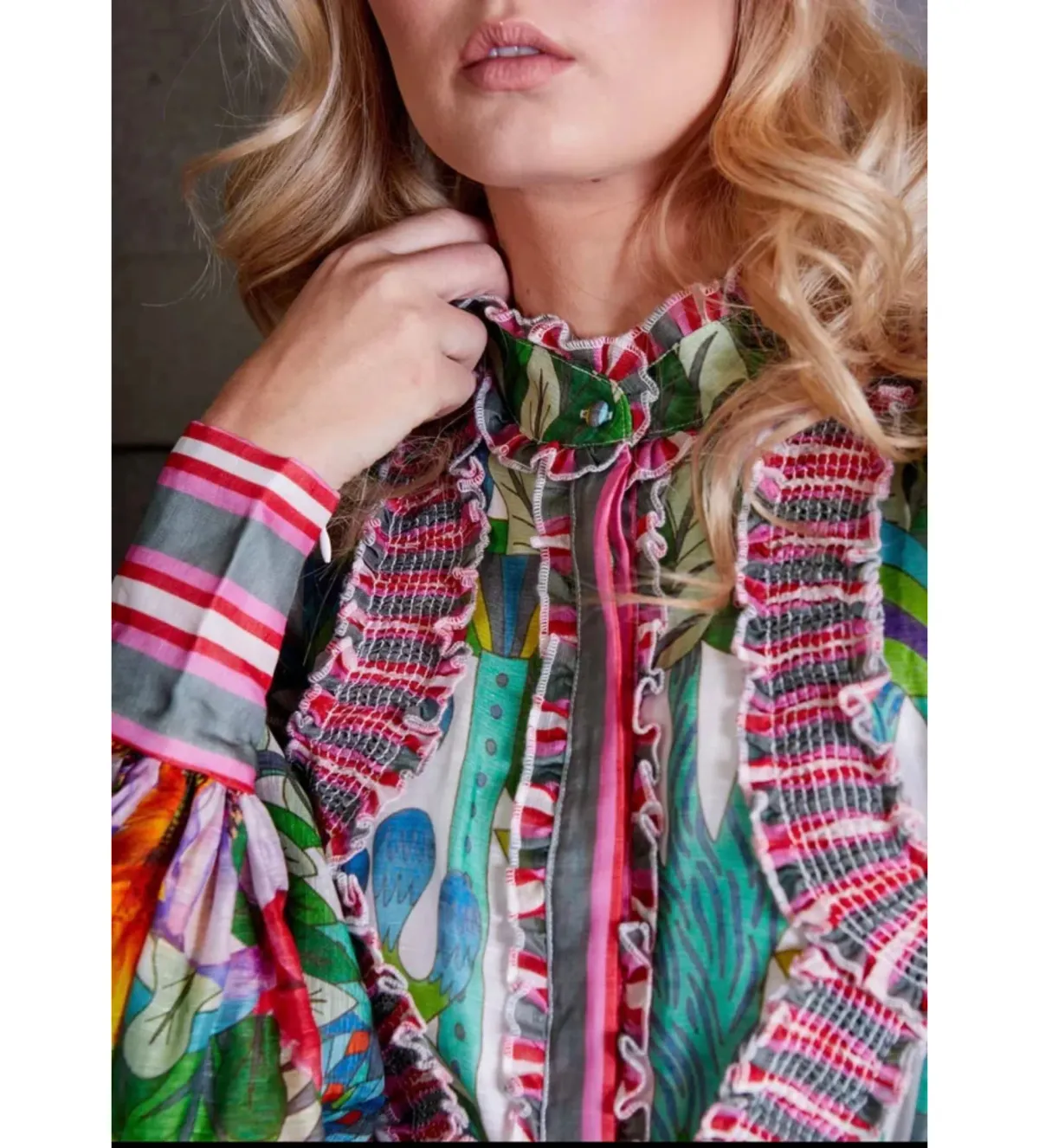 Mackenzie Mode The Rainforest Maxi Dress Print Size AU12 - Image 3