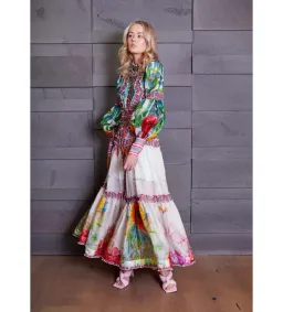 Mackenzie Mode The Rainforest Maxi Dress Print Size AU12 for rent on The Volte - image 1