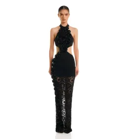 Eliya The Label Leila Maxi Dress Black Size 6 for rent on The Volte - image 1