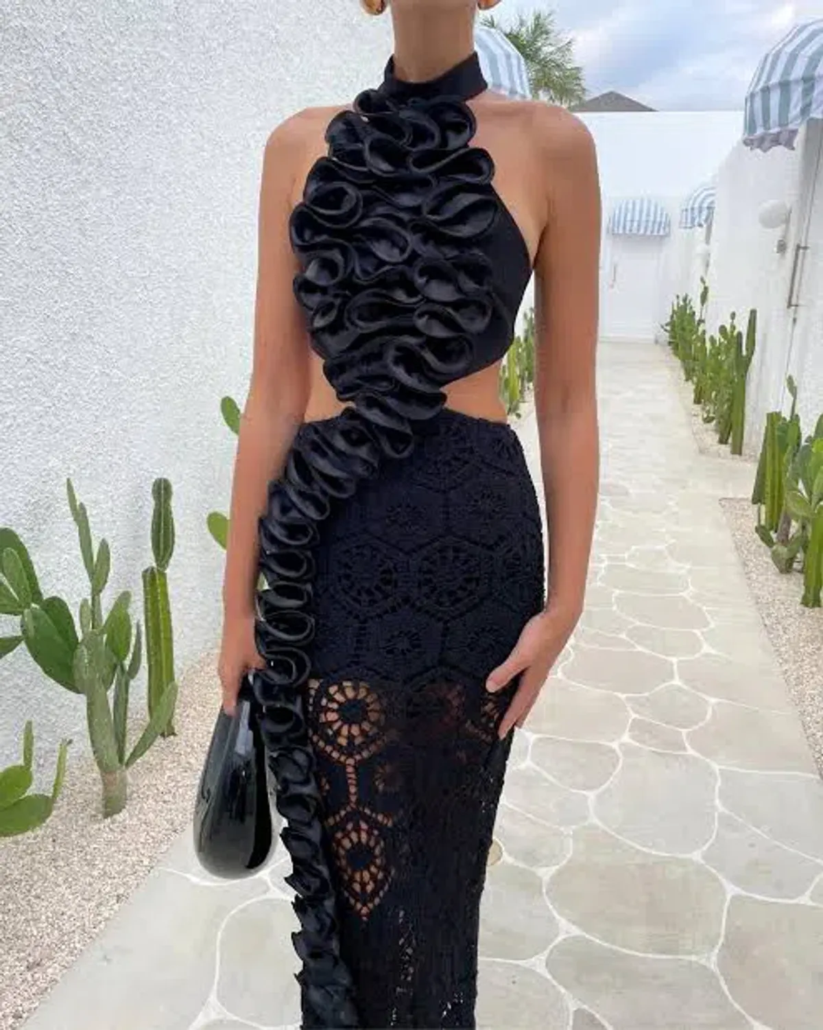 Eliya The Label Leila Maxi Dress Black Size 6 - Image 2