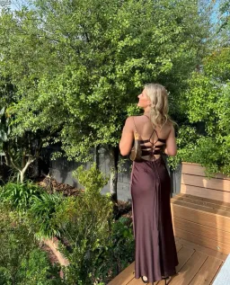 Manning Cartell Time To Shine Slip Dress in Truffle Size AU6 for rent on The Volte - image 19