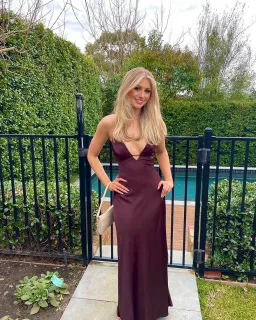 Manning Cartell Time To Shine Slip Dress in Truffle Size AU6 for rent on The Volte - image 1