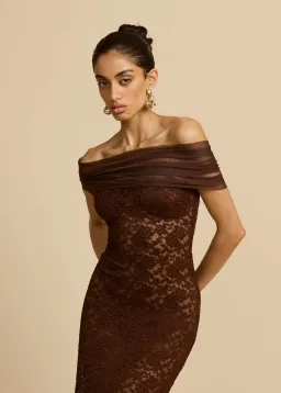 Arcina Ori Milana Dress in Chocolate Size S/AU8 for rent on The Volte - image 5
