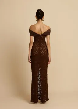 Arcina Ori Milana Dress in Chocolate Size M/AU10 for rent on The Volte - image 4