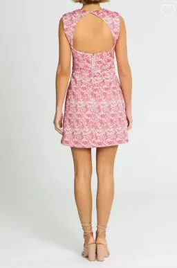 Rebecca Vallance Estelle Mini Dress Pink Size 10 for rent on The Volte - image 2