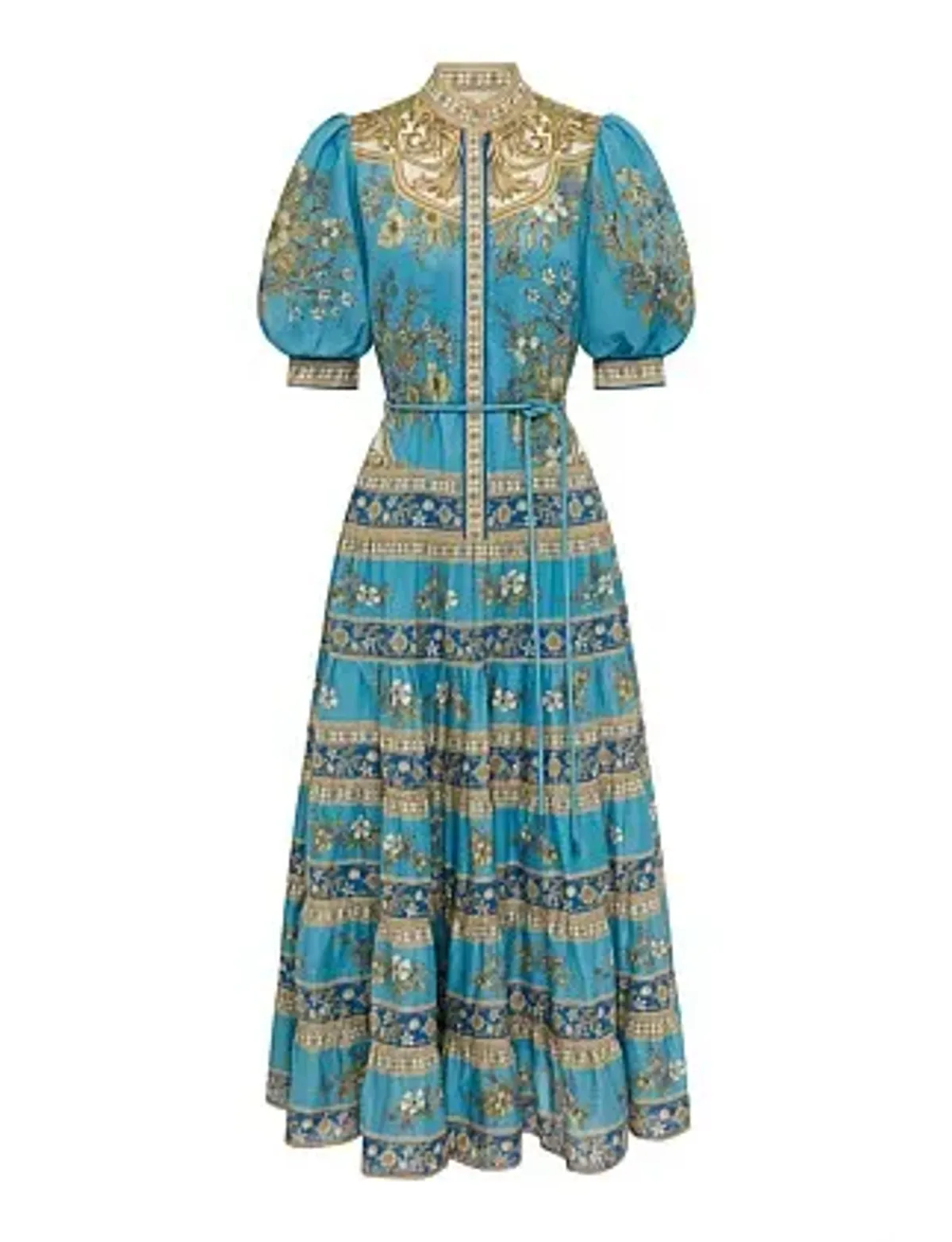 Alemais Cassie Tiered Midi Dress Size 10 - Image 5