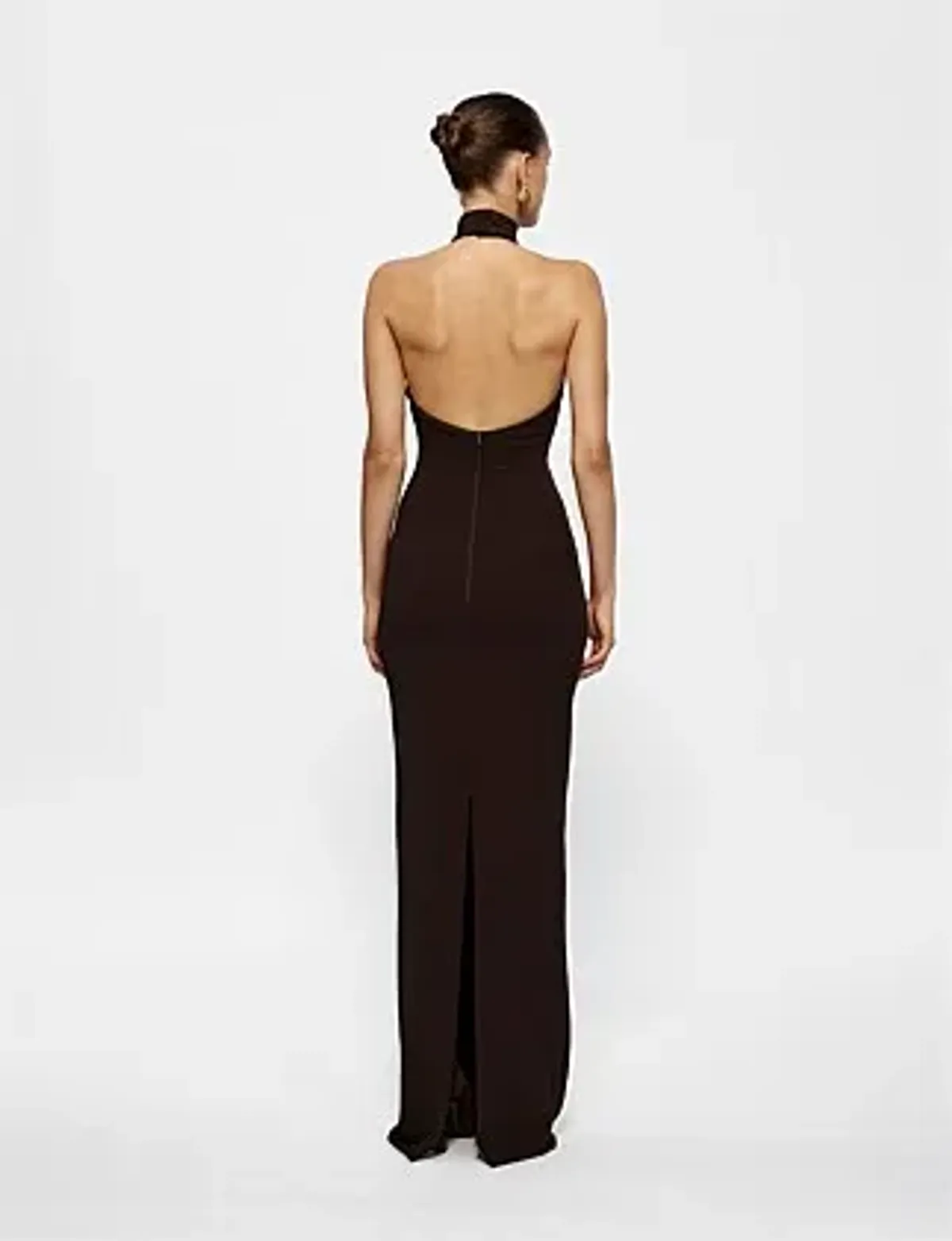 Effie Kats Rhi Gown Brown Chocolate Size 10 - Image 4