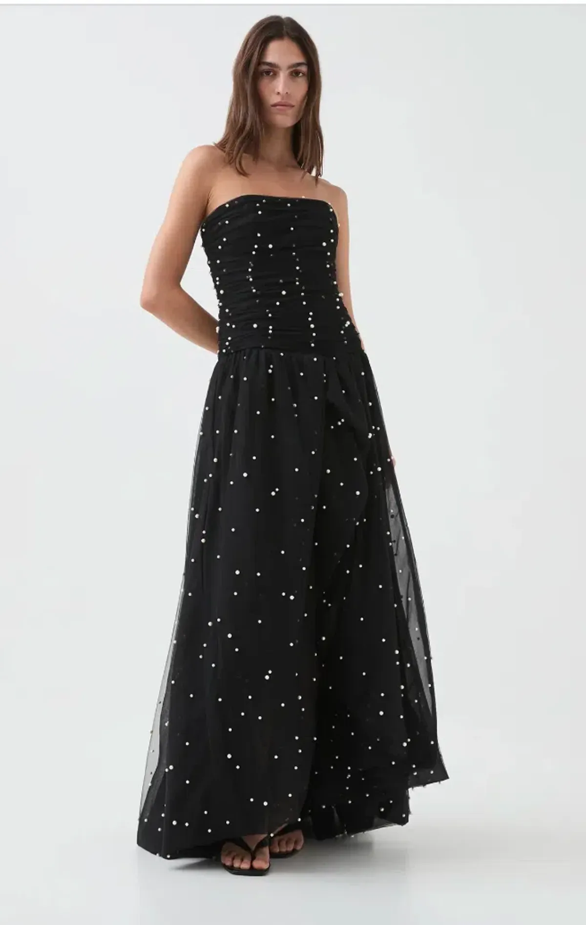 Aje Juniper Maxi Gown Black Size 8 - Image 1