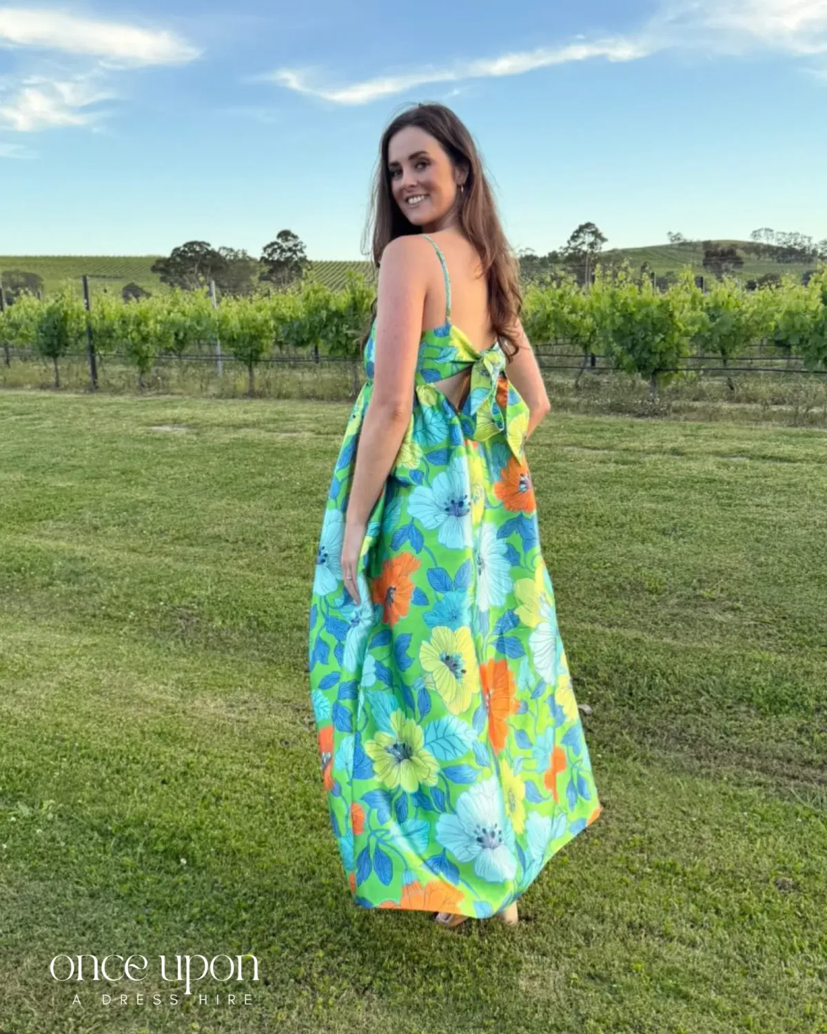 Alemais Calypso Exclusive Midi Dress Floral Size AU 12 - Image 2