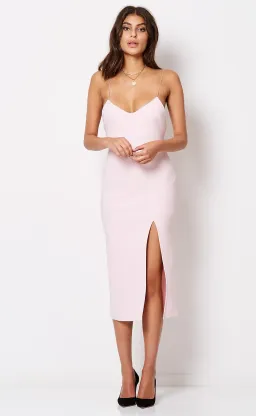 Bec & Bridge Cindy Midi Dress Pink Size 6 for rent on The Volte - image 1