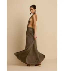 Arcina Ori Santina Maxi Dress Khaki Size S / AU 8 for rent on The Volte - image 3