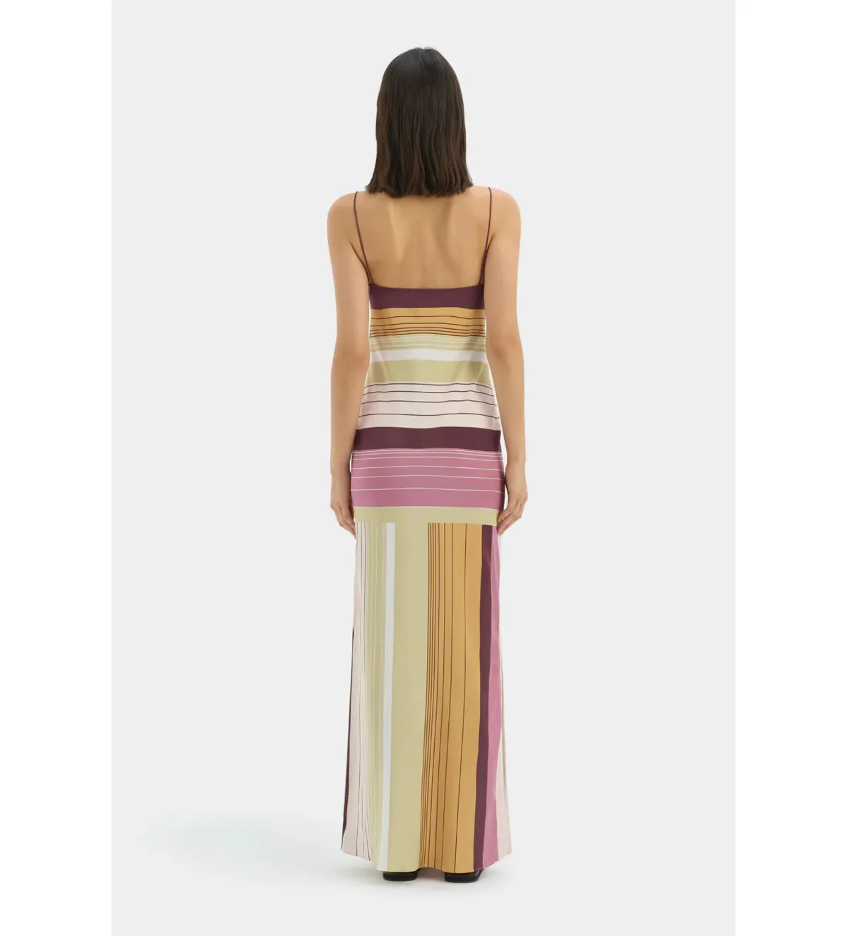 Sir The Label Fontana Slip Maxi Dress in Elisa Stripe Size 12 - Image 3